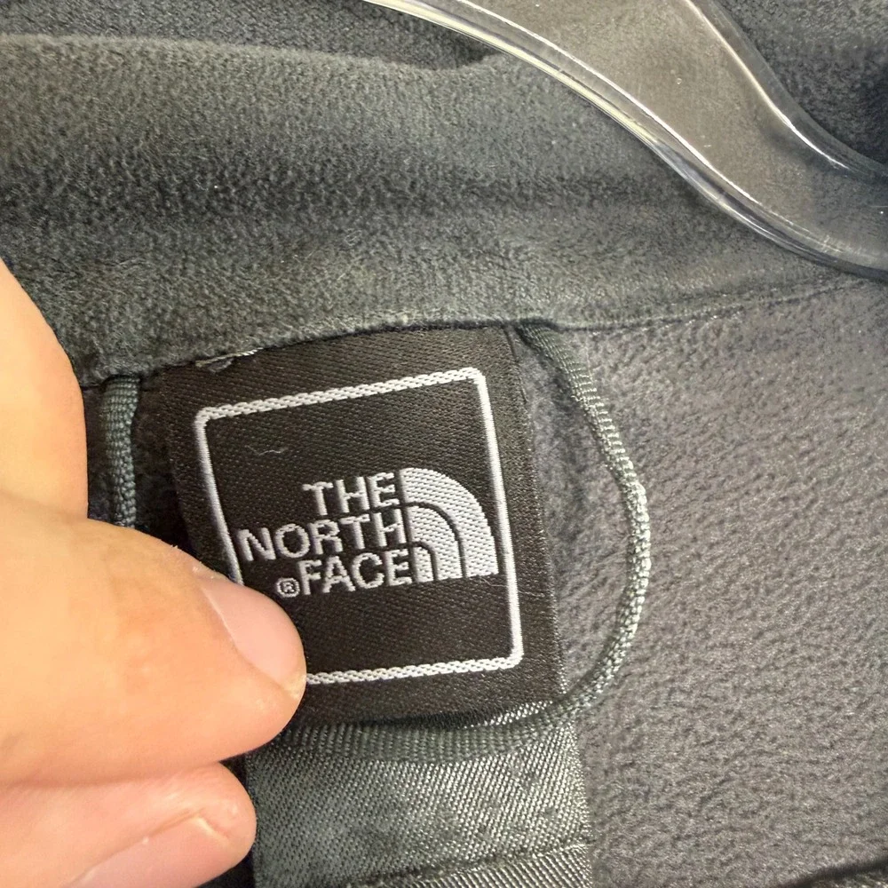 The North Face Apex Bionic Softshell Jacket Mens L Gray Windproof Fleece Lined